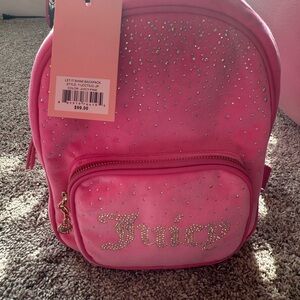 Juicy Couture Pink Let it shine mini backpack